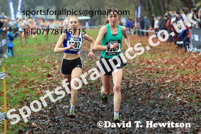 Womens Under-17s and Under-20s 2025 Liverpool Cross Challenge, Sefton Park, Saturday, November 22th. Photo: David T. Hewitson/Sports for All Pics
